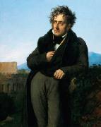 Girodet-Trioson, Anne-Louis Chateaubriand Meditating on the Ruins of Rome Sweden oil painting artist